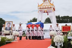 Les funérailles nationales de Xaysomphone Phomvihane. Photo: VNA