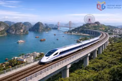 Une simulation du trafic ferroviaire. Photo : Journal Quang Ninh en ligne