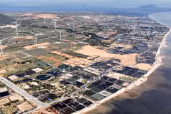 Vue du site de la centrale nucléaire de Ninh Thuan 1, dans la commune de Phuoc Dinh (Khanh Hoa). Photo : VNA