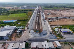 L’accès à la zone industrielle VSIP de Can Tho à l’intersection avec la Route nationale 80. Photo: VNA