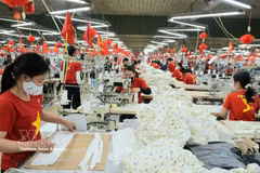 Le secteur de textille-habillement vise 48 milliards de dollars d'exportations cette année. Photo : VNA