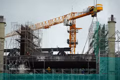 Réalisation des travaux d’infrastructures techniques destinées à servir la conférence de l’APEC 2027 dans la zone spéciale de Phu Quoc, province d’An Giang. Photo: VNA
