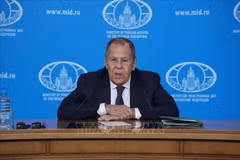 Le ministre russe des Affaires étrangères, Sergueï Lavrov, Photo : VNA