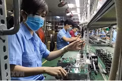 Le PIB de ce trimestre devrait croître de 7,83% sur un an, une performance encourageante dépassant largement les 7,07% enregistrés au premier trimestre 2025. Photo : Vietnam+