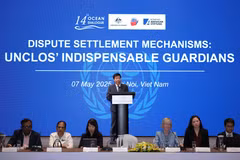 Le vice-ministre des Affaires étrangères, Dr. Nguyên Manh Cuong prend la parole. Photo: VNA