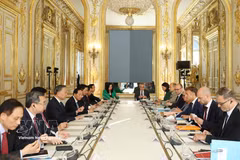 Panorama de l'entretien. Photo: VNA