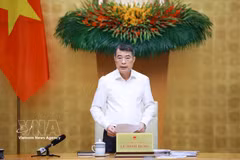 Le Premier ministre Le Minh Hung s'exprime. Photo: VNA