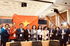 La délégation vietnamienne a participé à la 46e session du Comité du patrimoine mondial. Photo : Nhandan online