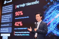 Vu Ngoc Quyet, président de LocaAI, partage ses connaissances sur la technologie de l'IA lors de Techfest Vietnam 2025. Photo: VNA