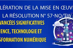 La résolution 57 génère des progrès rapides en matière de science, de technologie et de transformation numérique