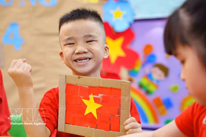 À l’approche du 30 avril, l’éveil du patriotisme chez les tout-petits