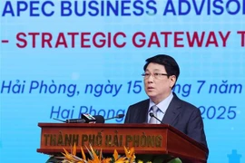 Le président de la République, Luong Cuong s'exprime lors de l'événement. Photo : VNA