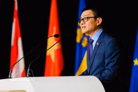 L’ambassadeur du Vietnam en Autriche, Vu Le Thai Hoang. Photo : VNA