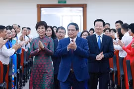 Le Premier ministre Pham Minh Chinh assiste au 27e Congrès de l'organisation du Parti de l'Agence vietnamienne d'information. Photo: VNA