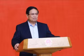 Le Premier ministre Pham Minh Chinh, chef du Comité de pilotage des grands projets ferroviaires nationaux. Photo : VNA