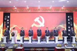 Le secrétaire général du Parti Tô Lâm assiste à la cérémonie de lancement du portail du 14ᵉ Congrès national du Parti à l’adresse : https://daihoidang.vn. Photo: VNA 