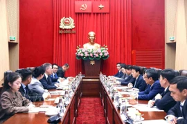 Lors de la réception. Photo : VNA