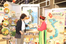 Le stand du Vietnam à la Foire du livre de Hong Kong. Photo : VNA