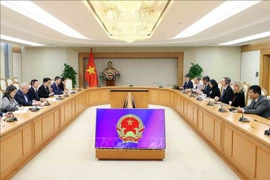 Lors de la rencontre. Photo : VNA