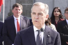 Le Premier ministre canadien Mark Carney s'adresse à la presse après sa cérémonie d'investiture à Ottawa, au Canada, le 14 mars 2025. Photo : Xinhua/VNA