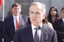 Le Premier ministre canadien Mark Carney s'adresse à la presse après sa cérémonie d'investiture à Ottawa, au Canada, le 14 mars 2025. Photo : Xinhua/VNA