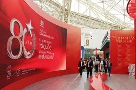 L’exposition “80 ans de marche pour l’Indépendance - la Liberté - le Bonheur” se tiendra au Centre national des expositions à Dông Anh, Hanoï. Photo : CTV/CVN