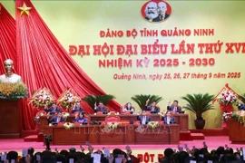 Le 15ᵉCongrès de l'organisation du Parti provincial de Quang Ninh (mandat 2025-2030). Photo : VNA
