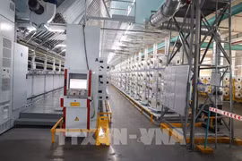 L'usine de filature de la Sarl de textile et de teinture Unitex applique de nouvelles technologies pour optimiser ses opérations grâce à un modèle automatisé. Photo : VNA 