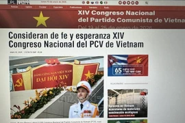 La rubrique spéciale de Prensa Latina sur le 14ᵉ Congrès national du Parti. Photo: VNA
