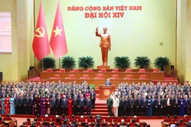 Cérémonie de clôture du 14ᵉ Congrès national du Parti. Photo: VNA