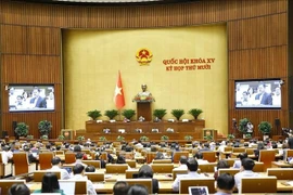 Panorama d'une séance de la 10e session de l'Assemblée nationale. Photo : VNA