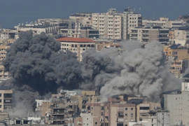 Une frappe aérienne israélienne sur Haret Hreik, au sud de la capitale Beyrouth (Liban), le 4 mars 2026. Photo: Xinhua/VNA