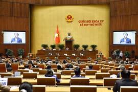 Le ministre de l'Agriculture et de l'Environnement, Trân Duc Thang clarifie un certain nombre de points soulevés par les députés. Photo: VNA