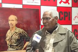 Le secrétaire général du Parti communiste indien (CPI), Doraisamy Raja. Photo: VNA
