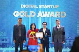 Dans la catégorie start-up numérique, la société MedCAT a décroché le prix d’or avec son produit MedCAT Idus. Photo : VN+