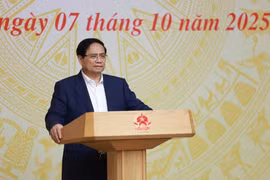 Le PM Pham Minh Chinh préside la 16ᵉ réunion du Comité national de direction sur la lutte contre la pêche INN. Photo : VNA