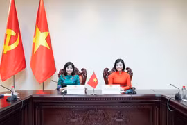 La délégation vietnamienne à la 5e réunion du Comité de coordination des femmes parlementaires de l’AIPA (WAIPA). Photo : Portail d'information électronique de l'Assemblée nationale