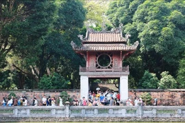 Khuê Van Cac au Temple de la littérature, est l’emblème de Hanoï. Photo: VNA 