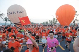 La course “Việt Nam tôi đó – My Vietnam 2025” (Mon Vietnam), réunissant 21.529 coureurs venus de nombreuses provinces, villes et clubs sportifs du pays. Photo : VNA