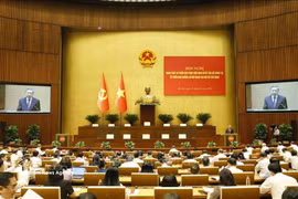 Le secrétaire général et président To Lam prononce un discours lors de la Conférence sur la diffusion de la Résolution n° 06-NQ/TW. Photo : VNA