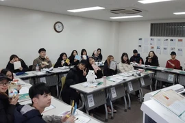 Des étudiants vietnamiens dans la ville de Daegu. Photo: tuoitre.vn