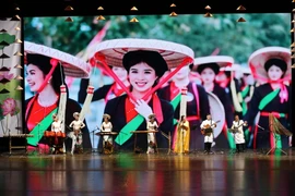 Un spectacle de chant traditionnel vietnamien. Photo : VNA