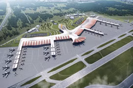 Maquette de l'aéroport de Phu Quoc. Photo : Sun Group