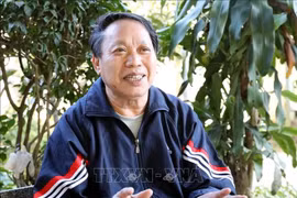 Hoang Van Pao, président de l'Union provinciale des associations scientifiques et technologiques et président du Conseil consultatif sur la culture et la société du Comité provincial du Front de la Patrie du Vietnam de Lang Son. Photo : VNA