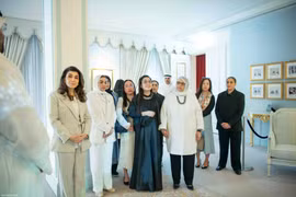 Au Musée du Palais Al-Salam, restauré et rouvert en 2019, les deux épouses ont découvert un espace emblématique de la culture koweïtienne. Photo baoquocte.vn