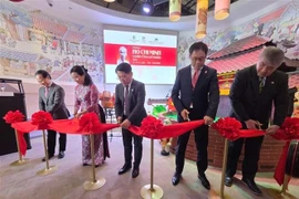 L'exposition intitulée "Le Président Hô Chi Minh - Symbole de paix et d'amitié" a ouvert ses portes le 23 mai à l'EXPO 2025 d'Osaka, dans la région du Kansai, au Japon. Photo : VNA