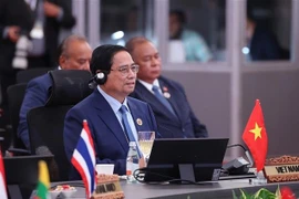 Le Premier ministre Pham Minh Chinh s'exprime au 2e Sommet ASEAN-CCG, le 27 mai, à Kuala Lumpur. Photo : VNA