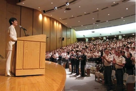 Lê Duy Loan est souvent invitée à donner des conférences dans de grandes universités et entreprises aux États-Unis. Photo: collaborateur/CVN