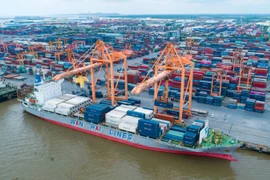 Au port de Hai Phong. Photo: VNA