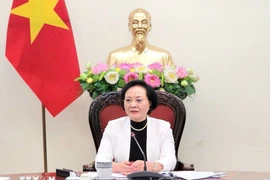 La vice-Première ministre Pham Thi Thanh Trà s'exprime. Photo: VNA